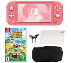 Nintendo Switch Lite With Animal Crossing Accessories Qvc Com Nintendo Switch Nintendo Nintendo Lite