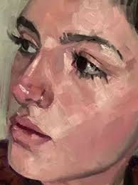 Dipinto ad olio di bella donna "Michelle"