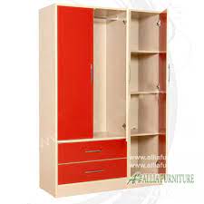 Material bahan baku kayu mahoni perhutani grade a super. Lemari Baju Minimalis Modern 3 Pintu Bonia Allia Furniture