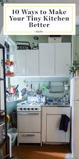 10 Brilliant Ways To Make Your Tiny Kitchen Look And Feel Much Bigger Tiny Kitchen Kitchen Remodel Make Kitchen Look Bigger