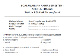 Maybe you would like to learn more about one of these? Soal Latihan Uas Ips Semester 1 Kelas 5 Sd Mi Sekolahdasar Net
