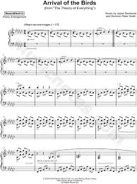 Musicmike512 Arrival Of The Birds Sheet Music Piano Solo In Eb Minor Download Print Sku Mn0190911