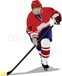 Weltweit gibt es mehr als 170.000 mädchen und frauen, die sich täglich die schlittschuhe schnüren, zum schläger greifen und auf das eis gehen. Eishockeyspieler Stock Vektor Colourbox