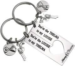 Thelma and louise is the eighth episode of the second season of good girls and the eighteenth episode of the series overall. Lparkin You Are The Thelma To My Louise Best Friends Keychains Moving Away Gift Friendship Jewelry Thelma And Louise Keychain Set At Amazon Women S Clothing Store