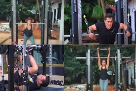 Salman Khan And Yasmin Karachiwala Gave Major Fitness Goals While in the gym, he concentrates on exercising his abs, biceps, and triceps. sportz business