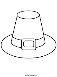 Pilgrim Hat Template Coloring Page Pilgrim Hat Hat Template Thanksgiving Coloring Pages