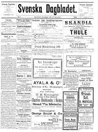 Svenska dagbladet — este artículo o sección necesita referencias que aparezcan en una publicación acreditada, como revistas especializadas, monografías, prensa diaria o páginas de internet fidedignas. Svenska Dagbladet Wikipedia