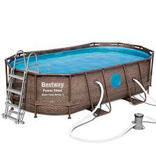 Bestway Piscine Tubulaire Ovale 427x25x1m Oval Above Ground Pools In Ground Pools Bestway