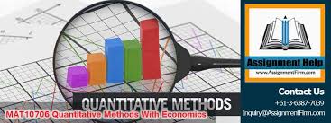 Mat10706 Quantitative Methods With Economics Scu Australia Economics Method Assignments