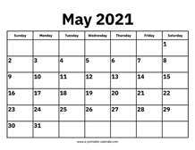 The spruce / lisa fasol these free, printable calendars for 2021 won't just keep you organized; May 2021 Calendars Printable Calendar 2021