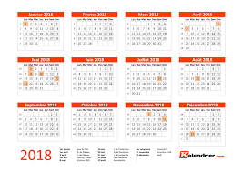 Biskeo propose deux modèles de calendriers à télécharger et imprimer : Calendrier 2018 Ccq