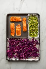 One Pan Spicy Salmon Veggies Meal Prep Recipe In 2021 Spicy Salmon Fun Cooking Salmon Meal Prep