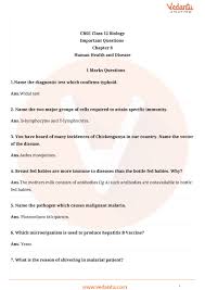 Cell biology chapter exam instructions. Important Questions For Cbse Class 12 Biology Chapter 8 Human Health And Disease