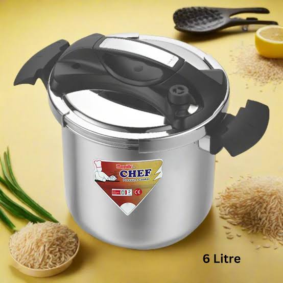Stainless Steel Pressure Cooker 6L