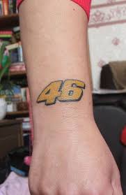 my first tattoo for my love of valentino rossi 3