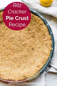 The best pie crust recipe with butter. Ritz Cracker Pie Crust Recipe Ritz Cracker Pie Crust Recipe Crust Recipe Pie Crust Recipes
