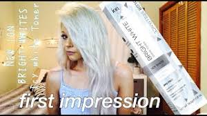 Want to know what colors look good together? New Ion Bright Whites Creme Toners First Impression Icy White Youtube