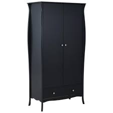 Du warst bei uns shoppen? Kleiderschrank In Schwarz Im Romantischen Nostalgie Design Danisches Bettenlager
