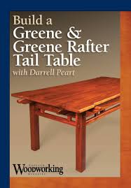 Greene & greene server woodworking plan from wood magazine. Build A Greene Greene Rafter Tail Table Video Download Popular Woodworking Magazine