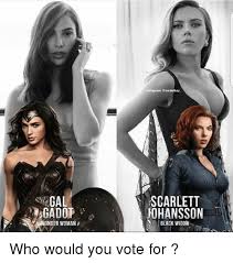 Хотите знать последние новости знаменитой актрисы? Instagram Modelbay Scarlett Johansson Gal Nonder Woman Black Widow Who Would You Vote For Instagram Meme On Me Me