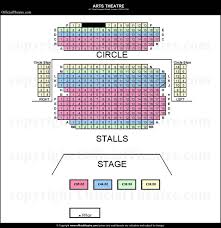 arts theatre london seat map and prices for six the musical