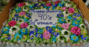 Birthday Floral Sheet Cake Designs Pin By Sharon Elvira Sudjana On Floral Design Birthday Cakes Sheet Cakes Decorated Buttercream Flowers Sheet Cake Designs