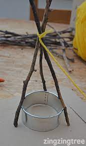 How to make a teepee paper bag craft instructions. Yarn Craft Teepee