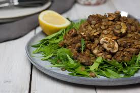 Linsen Pilz Salat Vegan Rezept Mangold Muskat Rezept Rezepte Vegan Salat