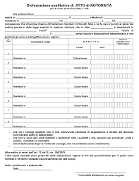 La dichiarazione sostitutiva di atto notorio può essere scritta su carta semplice o su un modulo eccezione: Dichiarazione Sostitutiva Atto Di Notorieta Eredi