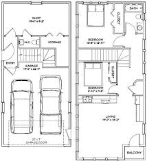 20x42 House 2 Bedroom 1 5 Bath 1153 Sq Ft Pdf Floor Etsy In 2020 Garage Apartment Floor Plans Carriage House Plans Garage Apartment Plans