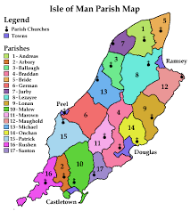 Isle of man detailed profile, population and facts. Isle Of Man Guide Maps Parish Map