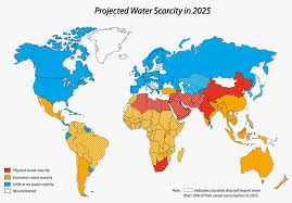 water scarcity issues were running out of water few