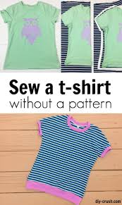 How To Sew A T Shirt Without A Pattern Diy Crush Toddler Shirt Pattern Sewing Tshirt Sewing Shirts
