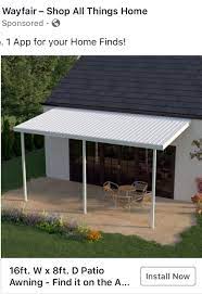 Pin By Hanj On Porch Patio Awning Aluminum Patio Covers Carport Patio