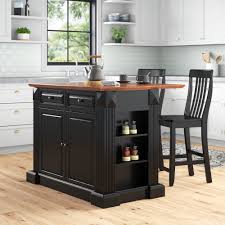 It's a kitchen island and it's also a table. Drop Leaf Kitchen Islands Carts You Ll Love In 2021 Wayfair