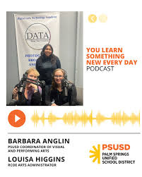 🎙Our Coordinator of Visual and Performing Arts Barbara Anglin and  Riverside County Office of Education Arts Administrator Louisa Higgins are  guests