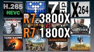 Benchmark results for the amd ryzen 7 1800x can be found below. Ryzen 7 3800x Vs Ryzen 7 1800x Benchmarks Test Review Comparison Gaming 13 Tests Youtube