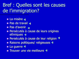 Il y a plusieurs raisons à l'immigration. Ppt Immigration Powerpoint Presentation Free Download Id 4393986