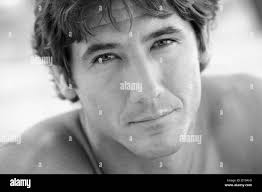 Hawaii, Oahu, Kailua Beach, Portrait Of A Sexy Guy (Black And White  Photograph Stock Photo
