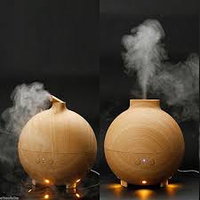 Original Aromacare 600ml Pod Shaped Wood Grain Aromatherapy Diffuser Ioni Ultrasonic Essential Oil Diffuser Ultrasonic Aroma Diffuser Humidifier Essential Oils