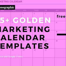 25 Golden Marketing Calendar Templates For Excel And Google Sheets 2020 2021 2022 Free Tipsographic Marketing Calendar Template Marketing Calendar Calendar Template