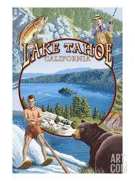 Lake Tahoe Ca Summer Views Art Print Lantern Press Art Com Lakes In California Lake Tahoe California Lake Powell