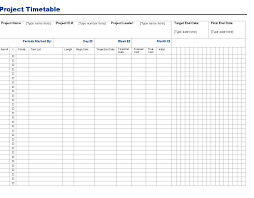 Sample Project Timetable Template Word Templates Timetable Template Templates Word Template