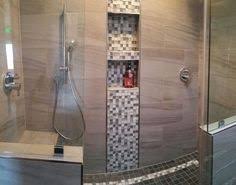 Since the back wall of this shower was 5 feet wide the tile accent stripe was at the 3′ 1″/1′ 11″ split. 30 Best Vertical Tile Accent Bands Ideas Shower Tile Tile Bathroom Bathroom Design