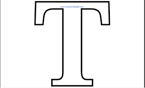 Click for other letters painting. Printable Pdf Letter T Coloring Page