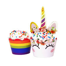 Preheat oven as per directions on the box. Unicorn Cupcake Toppers And Wrappers Pretty Cute Studios