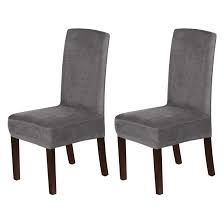 H.versailtex velvet dining chair covers stretch chair covers for dining room set of 6 parson chair slipcovers chair protectors covers dining, soft thick solid velvet fabric washable, peacock blue. Latitude Run Box Design Dining Chair Slipcover Reviews Wayfair