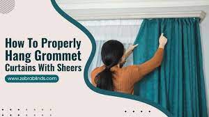 You won't need rings, clips or hooks because the hanging hardware is built in, making grommet panels one of the easiest and least expensive curtain types to hang. How To Properly Hang Grommet Curtains With Sheers