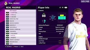 Who should you poach in career mode? Real Madrid Players Faces Ratings Pes 2020 Youtube