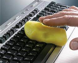 Before cleaning your keyboard, you could check a few videos or tutorials on how to detach your keys the safe way. Cyber Clean Cleans Your Keyboard And Actually Works It S Amazing Clean Keyboard Cleaning Dust Computer Cleaner